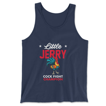 Little Jerry Men/Unisex Tank in Navy color